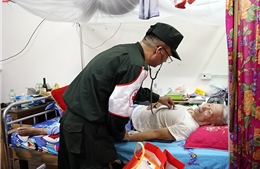 Cảnh sát cơ động tri ân thương binh, bệnh binh tại Bắc Ninh