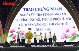 Nghề ướp trà sen Tây Hồ được công nhận di sản văn hóa phi vật thể quốc gia