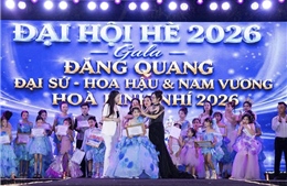 Nguyễn Ngọc Gia Hân đăng quang Đại sứ Hoa hậu Hòa bình nhí 2026