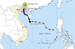 Thời tiết ngày 5/7: Bão số 1 suy yếu dần, Quảng Ninh tiếp tục mưa rất to