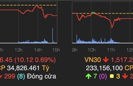  VN Index giảm hơn 10 điểm sau phiên thiết lập điểm số lịch sử