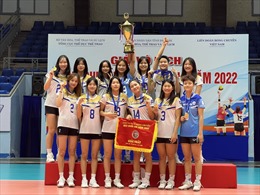 Đội bóng chuyền nữ VietinBank bảo vệ thành công ngôi vô địch Giải bóng chuyền U23 Quốc gia