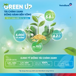 VietinBank ra mắt Gói tài chính xanh GREEN UP, đồng hành cùng doanh nghiệp phát triển bền vững