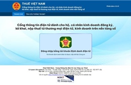 Vận hành Cổng thông tin điện tử cho hộ cá nhân kinh doanh nộp thuế online 