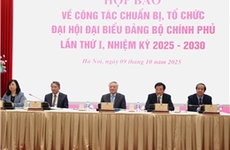 Từ ngày 12 - 13/10 sẽ diễn Đại hội Đại biểu Đảng bộ Chính phủ nhiệm kỳ mới 