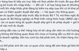 Doanh nghiệp như ‘ngồi trên đống lửa’ vì nhiều lô hàng không lưu thông được