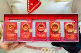  Giá vàng giảm 5 triệu đồng/lượng, đắt hơn giá thế giới hơn 20 triệu đồng/lượng