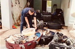  Hải quan ngăn chặn hơn 1,8 tấn xúc xích, chân gà và thịt xiên ‘bẩn’ 