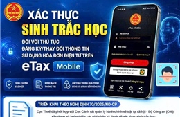 Xác thực sinh trắc học bằng nhận diện khuôn mặt qua eTax Mobile