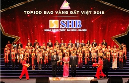 SHB được vinh danh top 100 giải thưởng Sao Vàng đất Việt, Top 10 sản phẩm chất lượng cao năm 2018