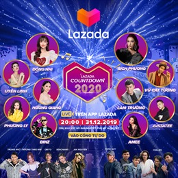 Đại nhạc hội Lazada Countdown 2020 khởi động Lễ hội mua sắm