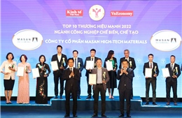 Masan High-Tech Materials được vinh danh Top 10 Thương hiệu Mạnh Việt Nam 2022