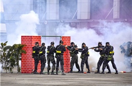 Diễn tập xử lý tình huống khủng bố, bảo đảm an ninh hàng không và an ninh mạng tại Điện Biên