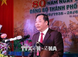 Kỷ niệm 80 năm ngày thành lập Đảng bộ thành phố Hải Dương