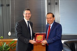 Phó Thủ tướng Trương Hòa Bình thăm làm việc với Hội đồng Tư pháp quốc gia Italy