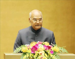 Tổng thống Ấn Độ phát biểu trước Quốc hội Việt Nam: &#39;Việt Nam luôn nằm trong tâm trí tôi&#39;