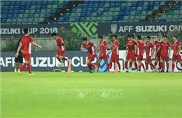 AFF SUZUKI Cup 2018: Đội tuyển Việt Nam tập chiến thuật, chuẩn bị cho trận gặp Myanmar