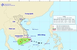 Áp thấp nhiệt đới vào vùng biển Nam Trung Bộ, gây mưa to đến rất to 