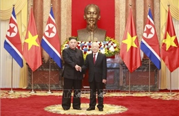 Lễ đón Chủ tịch Triều Tiên Kim Jong-un thăm hữu nghị chính thức Việt Nam