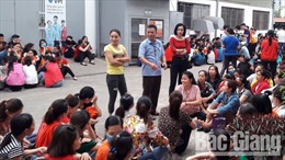 Gần 3.000 công nhân Công ty TNHH Việt Pan Pacific, Bắc Giang đi làm trở lại