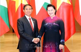 Chủ tịch Quốc hội Nguyễn Thị Kim Ngân hội kiến Tổng thống Myanmar