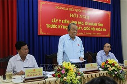 Phó Thủ tướng Trương Hòa Bình tiếp xúc cử tri tại tỉnh Long An 