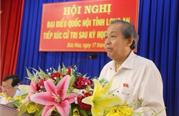 Phó Thủ tướng Trương Hòa Bình tiếp xúc cử tri huyện Đức Hòa, Long An