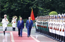 Thủ tướng Nguyễn Xuân Phúc chủ trì Lễ đón Thủ tướng Cộng hòa Armenia 