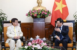 Phó Thủ tướng Phạm Bình Minh tiếp Trợ lý Chánh Văn phòng Nội các Nhật Bản