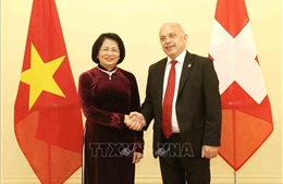 Phó Chủ tịch nước Đặng Thị Ngọc Thịnh hội kiến Tổng thống Thụy Sĩ
