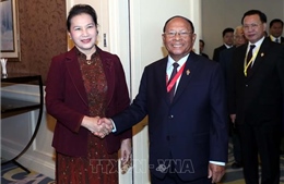 Chủ tịch Quốc hội Nguyễn Thị Kim Ngân hội kiến Chủ tịch Quốc hội Vương quốc Campuchia