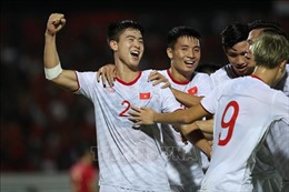 Duy Mạnh lập công, mang về bàn thắng đầu tiên cho tuyển Việt Nam trước tuyển Indonesia