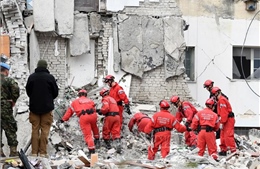Số thương vong trong trận động đất tại Albania tiếp tục tăng