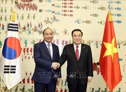 Thủ tướng Nguyễn Xuân Phúc hội kiến Chủ tịch Quốc hội Hàn Quốc