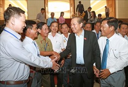 Phó Thủ tướng Trương Hòa Bình tiếp Đoàn người có công với cách mạng tỉnh Kiên Giang