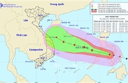 Bão Phanfone đi vào Biển Đông và trở thành cơn bão số 8 năm 2019