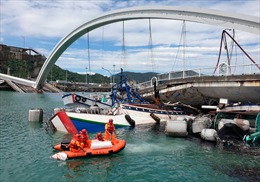 Sập cầu tại Đài Loan, ít nhất 14 người bị thương