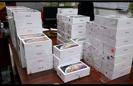 Phát hiện lô hàng gần 500 điện thoại iPhone nhập lậu