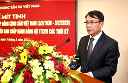 TTXVN tổ chức Lễ mít tinh kỷ niệm 90 năm Ngày thành lập Đảng Cộng sản Việt Nam