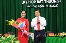 Bà Nguyễn Thị Quyên Thanh được bầu giữ chức Phó Chủ tịch tỉnh Vĩnh Long