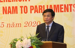 Quốc hội Việt Nam trao vật tư y tế tặng Nghị viện một số nước châu Phi, Trung Đông