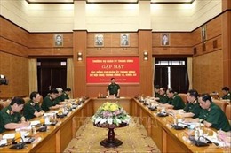 Gặp mặt các đồng chí Ủy viên Quân ủy Trung ương dự Hội nghị Trung ương 12, khóa XI