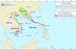 12 giờ tới, bão số 1 di chuyển theo hướng Tây Tây Bắc và có khả năng mạnh thêm