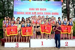 Giải vô địch Bóng ném bãi biển toàn quốc năm 2020 khép lại sau 5 ngày thi đấu