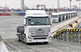 Hyundai lần đầu tiên xuất khẩu xe tải chạy bằng hydro sang Thụy Sỹ