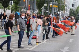 Cảnh sát Đức giải tán các cuộc biểu tình ở trung tâm Berlin