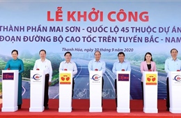Thủ tướng Nguyễn Xuân Phúc phát lệnh khởi công cao tốc Mai Sơn - Quốc lộ 45