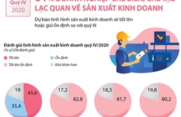 81% doanh nghiệp chế biến, chế tạo lạc quan về sản xuất kinh doanh quý IV/2020