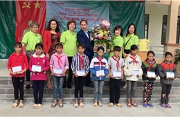 TTXVN tài trợ giếng nước khoan cho học sinh và giáo viên vùng cao Hà Giang