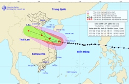 Bão số 13 sẽ đi vào đất liền các tỉnh, thành phố từ Hà Tĩnh đến Quảng Nam, suy yếu dần